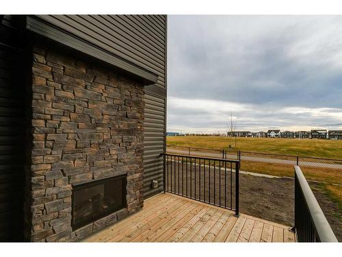 1313 Chinook Gate Green Sw, Airdrie, AB - Outdoor With Fireplace With View