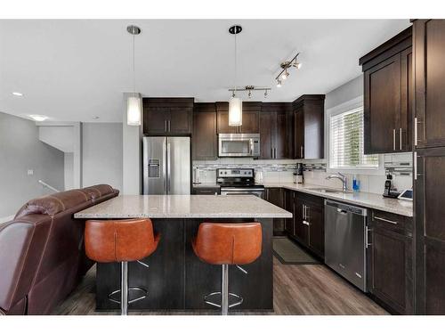 720 Skyview Ranch Grove Ne, Calgary, AB - Indoor Photo Showing Kitchen With Stainless Steel Kitchen With Upgraded Kitchen