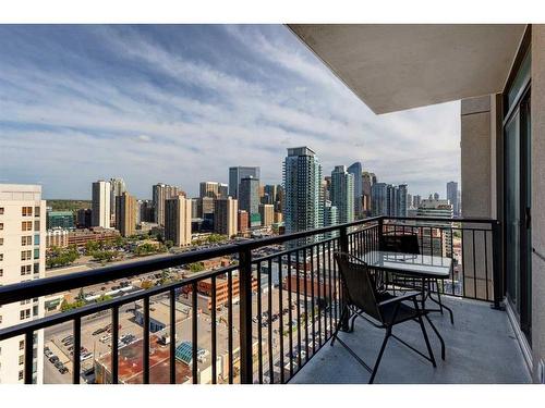 2203-1111 10 Street Sw, Calgary, AB - Outdoor With Balcony With View