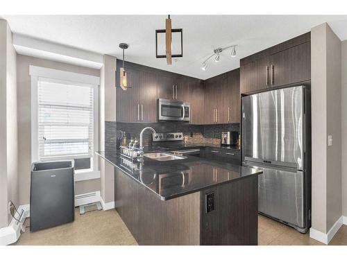 5202-155 Skyview Ranch Way Ne, Calgary, AB - Indoor Photo Showing Kitchen With Upgraded Kitchen