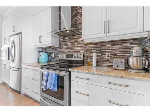 69 Red Sky Way Ne, Calgary, AB - Indoor Photo Showing Kitchen With Stainless Steel Kitchen With Upgraded Kitchen