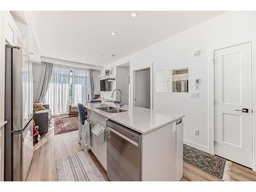 2311-55 Lucas Way Nw, Calgary, AB - Indoor Photo Showing Kitchen With Double Sink