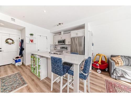 2311-55 Lucas Way Nw, Calgary, AB - Indoor Photo Showing Kitchen With Double Sink