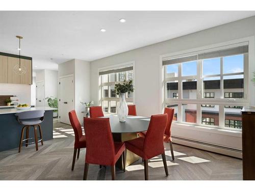 401-4275 Norford Avenue Nw, Calgary, AB - Indoor Photo Showing Dining Room