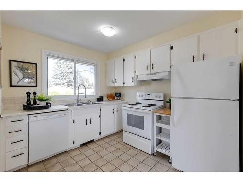 4616 33 Avenue Sw, Calgary, AB - Indoor Photo Showing Kitchen With Double Sink