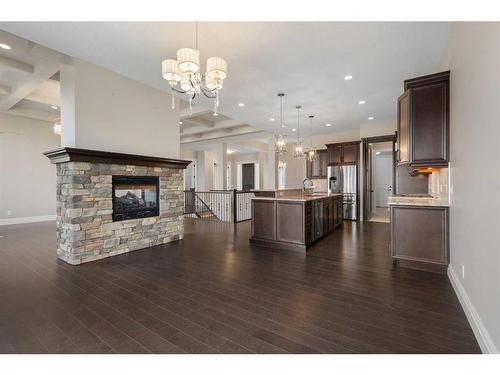 42 Waters Edge Drive, Heritage Pointe, AB - Indoor With Fireplace