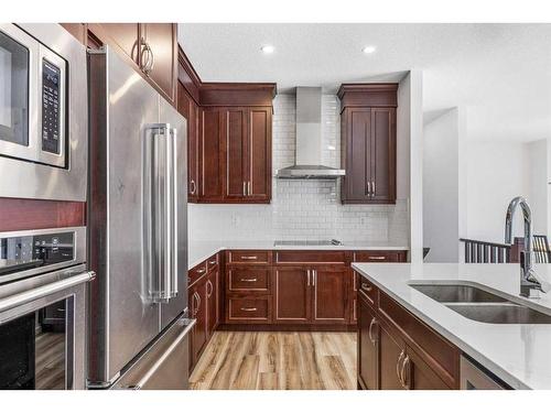 227 Carringham Road Nw, Calgary, AB - Indoor Photo Showing Kitchen With Stainless Steel Kitchen With Double Sink