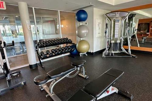 1505-519 Riverfront Avenue Se, Calgary, AB - Indoor Photo Showing Gym Room