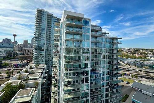 1505-519 Riverfront Avenue Se, Calgary, AB - Outdoor With Balcony