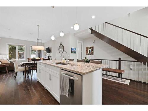 2234 27 Street Sw, Calgary, AB - Indoor Photo Showing Kitchen With Double Sink With Upgraded Kitchen