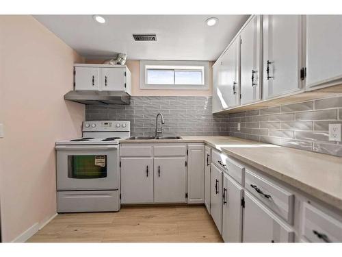 254 Dovercliffe Way Se, Calgary, AB - Indoor Photo Showing Kitchen With Double Sink