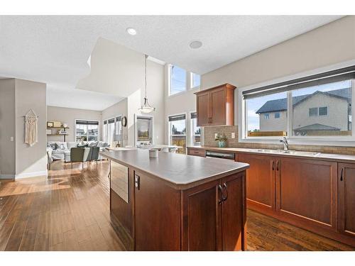 148 Seagreen Manor, Chestermere, AB - Indoor Photo Showing Kitchen With Double Sink