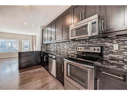 228 Marquis Lane Se, Calgary, AB - Indoor Photo Showing Kitchen With Stainless Steel Kitchen With Upgraded Kitchen