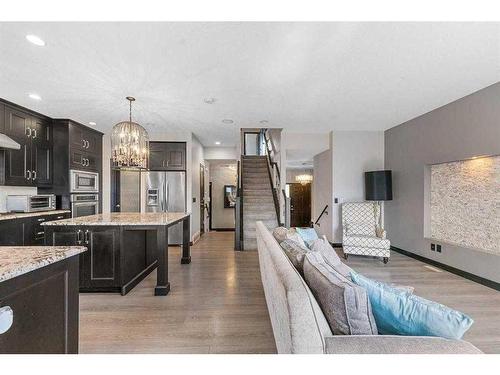 1026 Evanston Drive Nw, Calgary, AB - Indoor Photo Showing Kitchen With Upgraded Kitchen