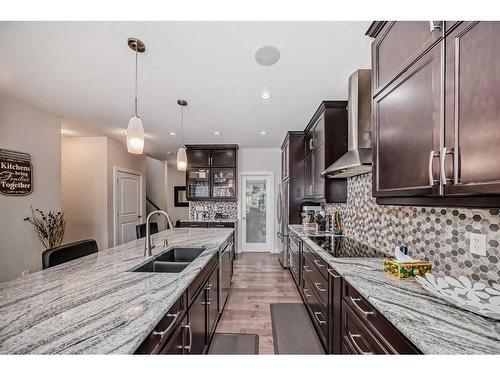 43 Evansglen Circle Nw, Calgary, AB - Indoor Photo Showing Kitchen With Double Sink With Upgraded Kitchen