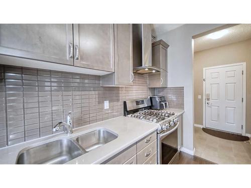 84 Cityscape Grove Ne, Calgary, AB - Indoor Photo Showing Kitchen With Double Sink