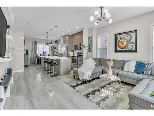 123-30 Cornerstone Manor Ne, Calgary, AB - Indoor Photo Showing Living Room