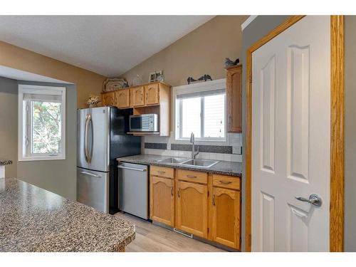 151 Riverview Circle Se, Calgary, AB - Indoor Photo Showing Kitchen With Double Sink