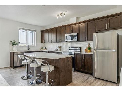 160 Carringham Way Nw, Calgary, AB - Indoor Photo Showing Kitchen With Upgraded Kitchen