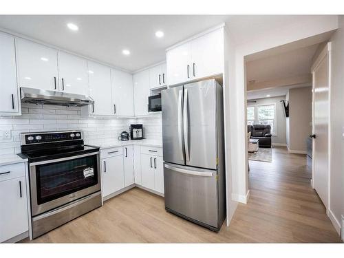 132 Castlegreen Close Ne, Calgary, AB - Indoor Photo Showing Kitchen With Stainless Steel Kitchen With Upgraded Kitchen