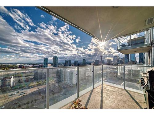 2506-510 6 Avenue Se, Calgary, AB - Outdoor With Balcony With View