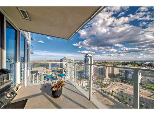 2506-510 6 Avenue Se, Calgary, AB - Outdoor With Balcony With View