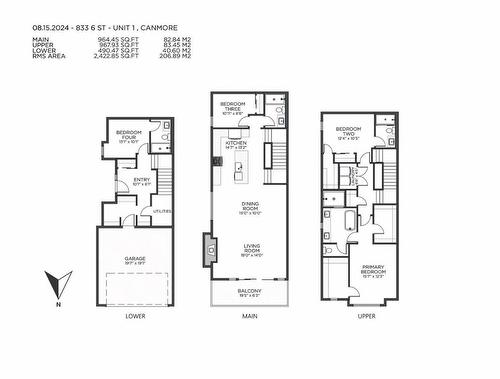 1 (Ne)-833 6Th Street, Canmore, AB - Other