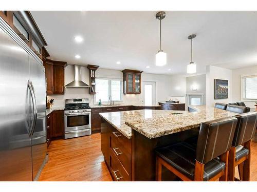 1267 Lake Sundance Crescent Se, Calgary, AB - Indoor Photo Showing Kitchen With Stainless Steel Kitchen With Upgraded Kitchen