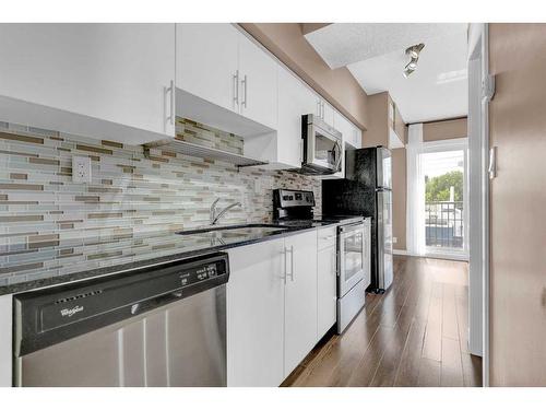 306-1740 9 Street Nw, Calgary, AB - Indoor Photo Showing Kitchen With Upgraded Kitchen