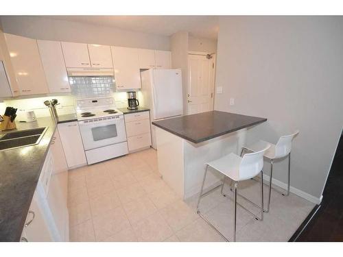 1101-804 3 Avenue Sw, Calgary, AB - Indoor Photo Showing Kitchen With Double Sink