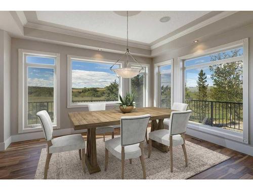 270009 Horse Creek Road, Rural Rocky View County, AB - Indoor Photo Showing Dining Room