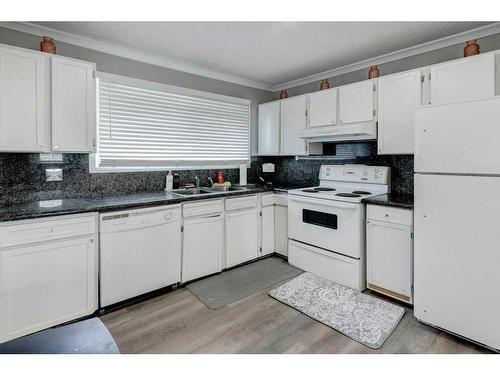 56 Marcombe Place Ne, Calgary, AB - Indoor Photo Showing Kitchen With Double Sink