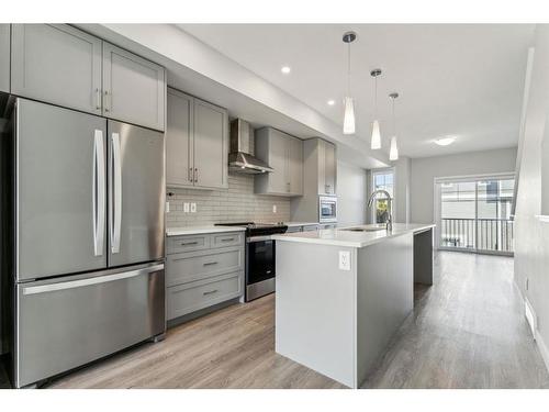 807 Sage Hill Grove Nw, Calgary, AB - Indoor Photo Showing Kitchen With Upgraded Kitchen