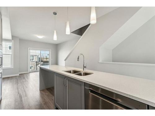 807 Sage Hill Grove Nw, Calgary, AB - Indoor Photo Showing Kitchen With Double Sink