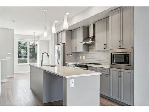 807 Sage Hill Grove Nw, Calgary, AB - Indoor Photo Showing Kitchen With Upgraded Kitchen