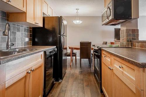 301-1312 13 Avenue Sw, Calgary, AB - Indoor Photo Showing Kitchen With Double Sink