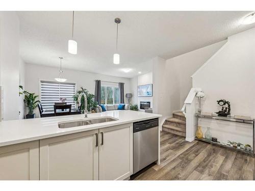 417 Carringvue Avenue Nw, Calgary, AB - Indoor Photo Showing Kitchen With Double Sink