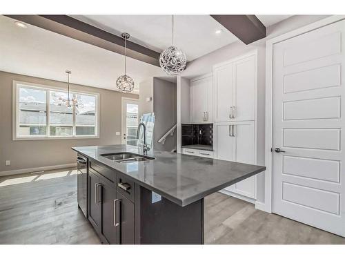 336 Waterford Boulevard, Chestermere, AB - Indoor Photo Showing Kitchen With Double Sink