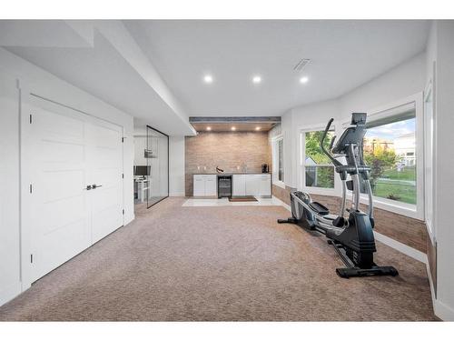 139 Catalina Place Ne, Calgary, AB - Indoor Photo Showing Gym Room