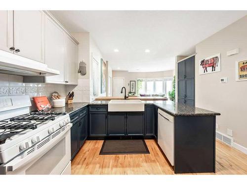 2112 28 Avenue Sw, Calgary, AB - Indoor Photo Showing Kitchen With Double Sink With Upgraded Kitchen