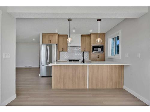 63 Martinview Crescent Ne, Calgary, AB - Indoor Photo Showing Kitchen With Stainless Steel Kitchen With Upgraded Kitchen