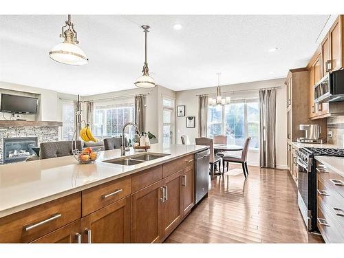 5 Cimarron Springs Court, Okotoks, AB - Indoor Photo Showing Kitchen With Double Sink With Upgraded Kitchen