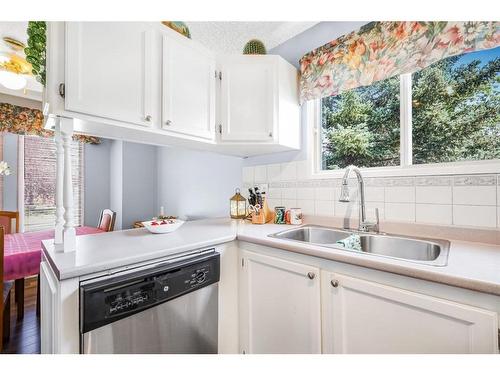 271 Deersaxon Circle Se, Calgary, AB - Indoor Photo Showing Kitchen With Double Sink