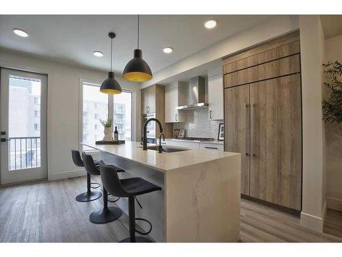 2222 5 Street Sw, Calgary, AB - Indoor Photo Showing Kitchen With Upgraded Kitchen