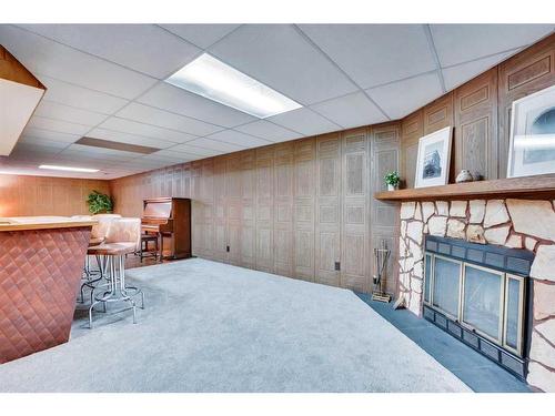 7143 18 Street Se, Calgary, AB - Indoor With Fireplace