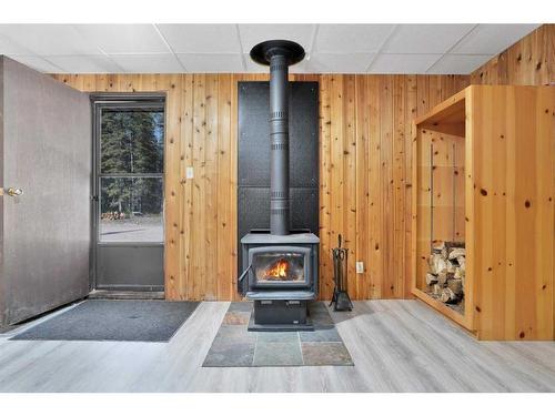 9 Hidden Acres Close, Rural Clearwater County, AB - Indoor Photo Showing Other Room With Fireplace