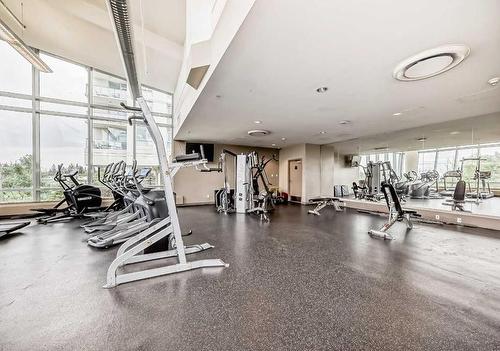 1405-55 Spruce Place Sw, Calgary, AB - Indoor Photo Showing Gym Room