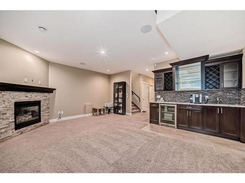 1620 17 Avenue Nw, Calgary, AB - Indoor Photo Showing Other Room With Fireplace