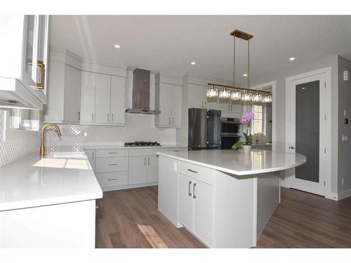 114 Carringford Close, Calgary, AB - Indoor Photo Showing Kitchen With Upgraded Kitchen