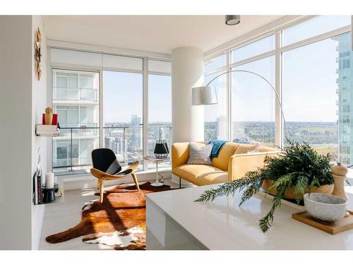 3004-1188 3 Street Se, Calgary, AB - Indoor Photo Showing Living Room